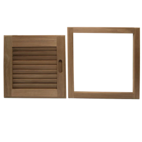 alt of Whitecap Industries Louvered Door & Frame