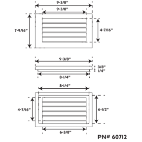 Louvered Teak Vents
