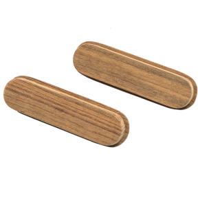back of Whitecap Industries Oblong Teak Drawer Pull