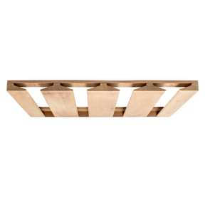 62425-1 of Whitecap Industries Overhead Teak Wineglass Rack