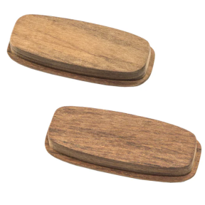 bottom of Whitecap Industries Rectangular Teak Drawer Pull