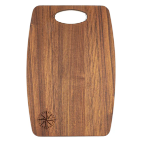 60761comc of Whitecap Industries Solid Teak Gourmet Serving Boards - 14" x 8"