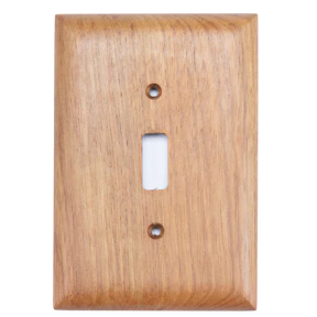 60172 of Whitecap Industries Teak Light Switch Cover