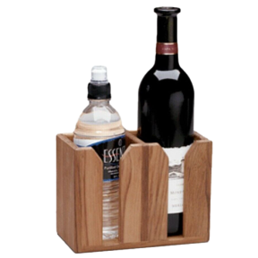 62620 of Whitecap Industries Teak Two Bottle Wine Holder