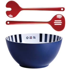 Venezia Melamine Salad Bowl with 2 Servers
