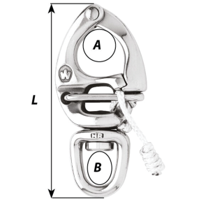 HR Quick Release Snap Shackle With Swivel Eye