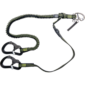 Wichard Proline'R Releasable Safety Tether - 1 Snap Shackle, 2 Snap Hooks, Elastic