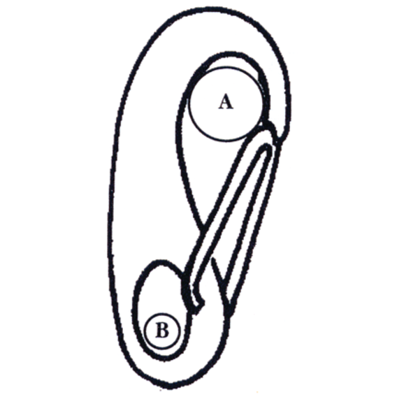 Dimensions of Wichard Standard Snap Hooks - 316L