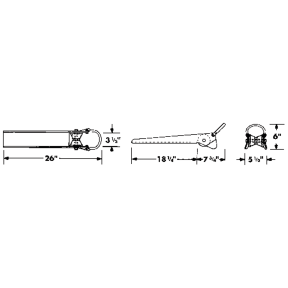 Stainless Steel Large Anchor Roller&frasl;Mount