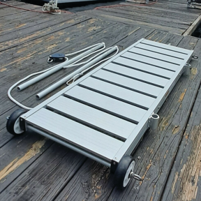 MG120 Safe Portable Aluminum Boat Access Ramp w/ Handrail (4 ft.)