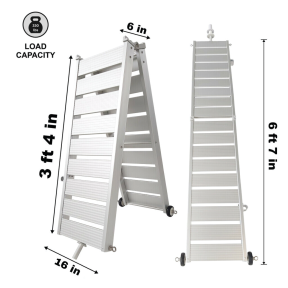 MG200 Safe Portable Aluminum Boat Access Ramp w/ Handrail (6 ft. 7")