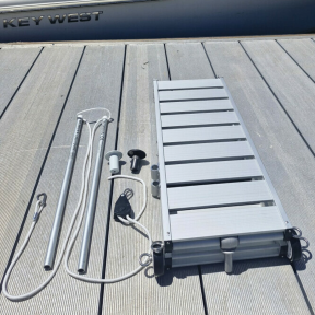 MG200 Safe Portable Aluminum Boat Access Ramp w/ Handrail (6 ft. 7")