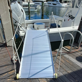 WG6 Wheelchair Access Aluminum Ramp w/ Dual Handrails (5 ft. 10")