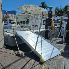 WG6 Wheelchair Access Aluminum Ramp w/ Dual Handrails (5 ft. 10")