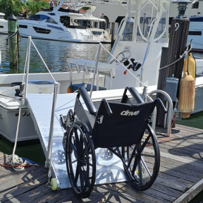 WG6 Wheelchair Access Aluminum Ramp w/ Dual Handrails (5 ft. 10")