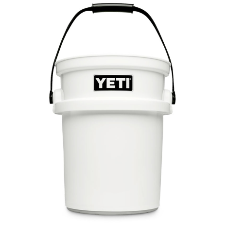 white of Yeti Coolers LoadOut 5 Gallon Work Bucket