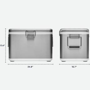 V Series Stainless Steel 55 Qt Cooler
