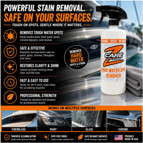 remover of ZCare Cleaning Products Hard Water & Calcium Spot Remover for Boats & Cars