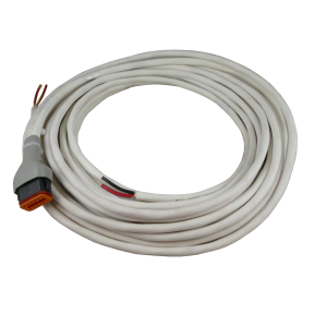 angle view of ZF Mathers 9000 Series Cruise Commander - Electric Power Start Cable Assembly