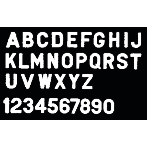 3" Gothic Plastic Numbers &amp; Letters