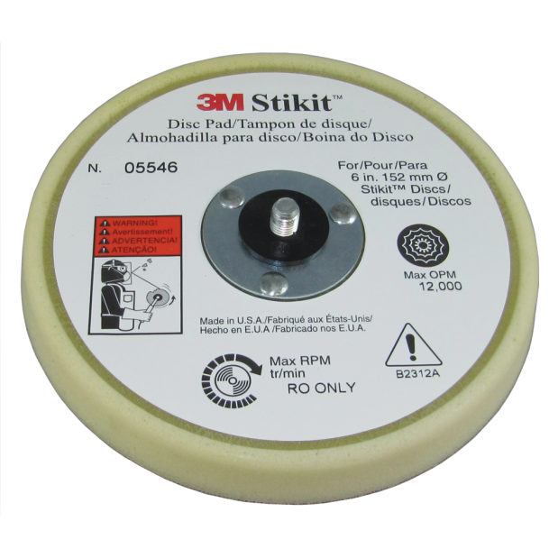 6IN STIKIT LOW FINISHING DISC PAD