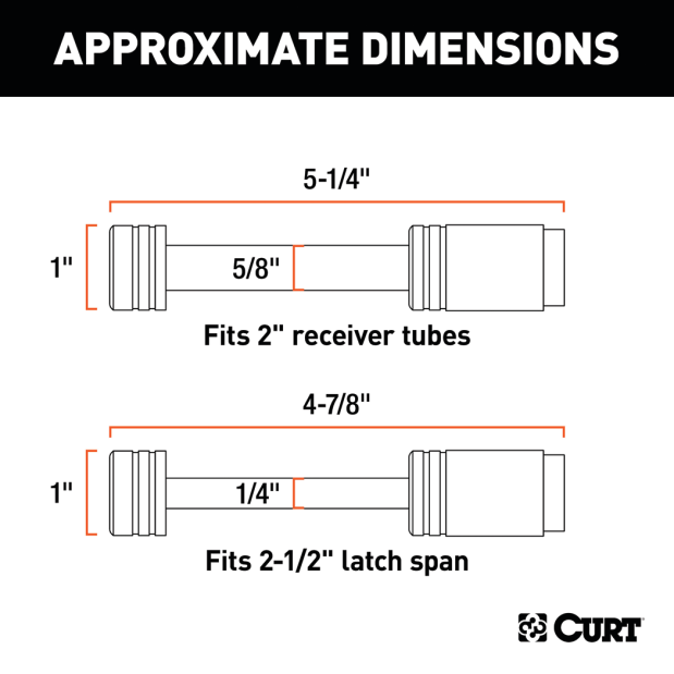 Hitch & Coupler Lock Set (2" Receiver, 2-1/2" Latch)