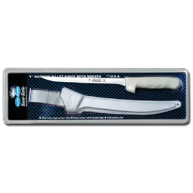 7" Narrow Fillet Knife w&frasl; Sheath