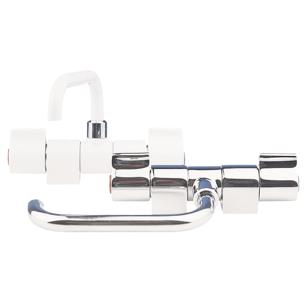 Compact Ceramic Mixer with Fold &amp; Swivel Spout