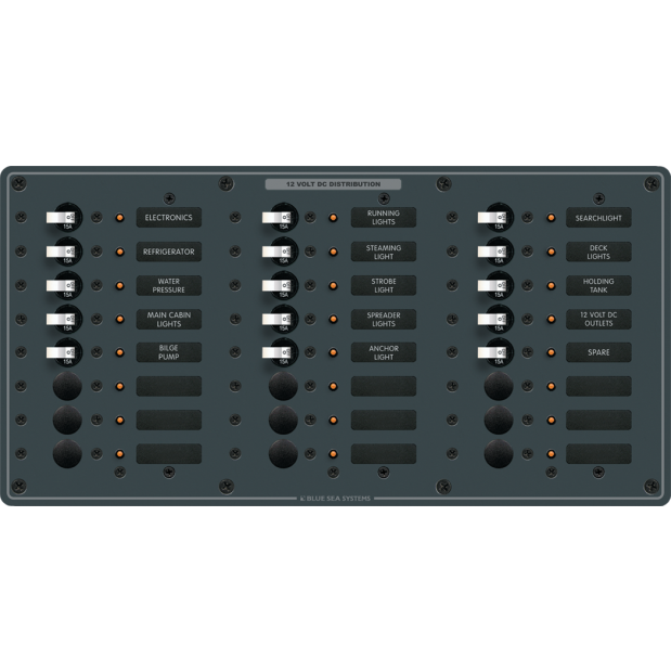 DC 24 Position Circuit Breaker Panel