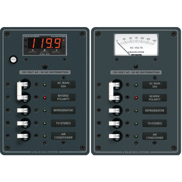 AC Main + 3 Position Circuit Breaker Panel