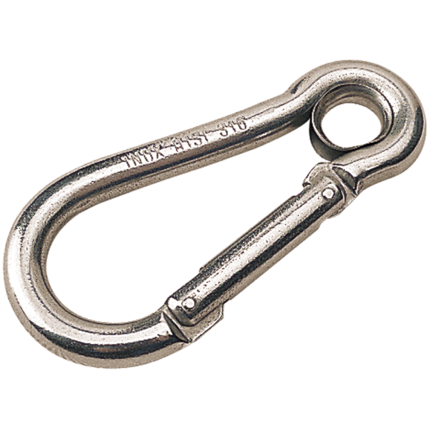 Snap Hook  -  Offset Gate w&frasl;Eye Insert &amp; Toothless Key-Lock System