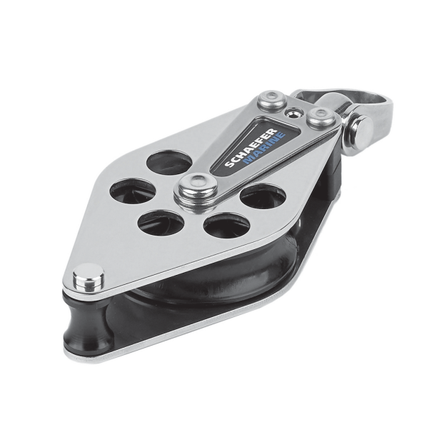 SCH 505-15 STAINLESS SINGLE BLOCK W/ BECKET