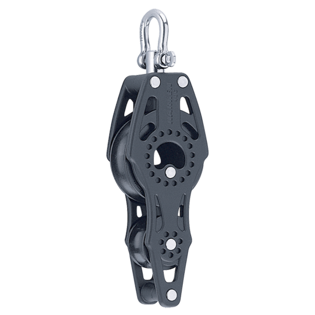 40MM CARBO FIDDLE BLOCK W/ BKT