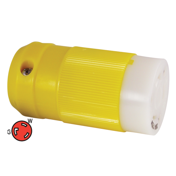 30 Amp Locking Shore Power Connector