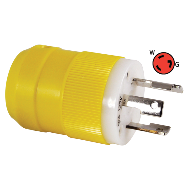 30 Amp Locking Shore Power Plug &amp; Connector
