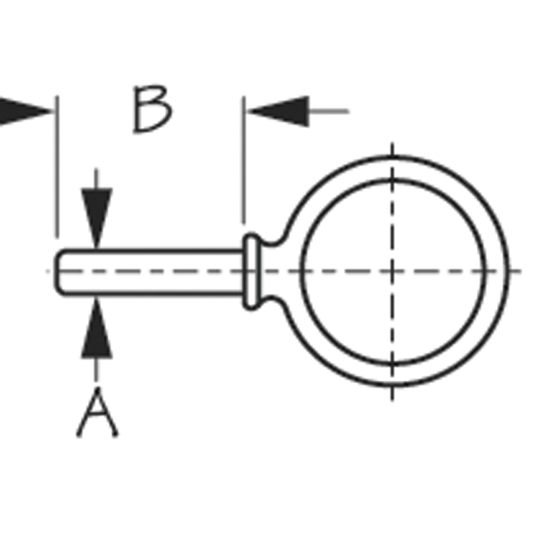 Round Oarlock - Galvanized Iron