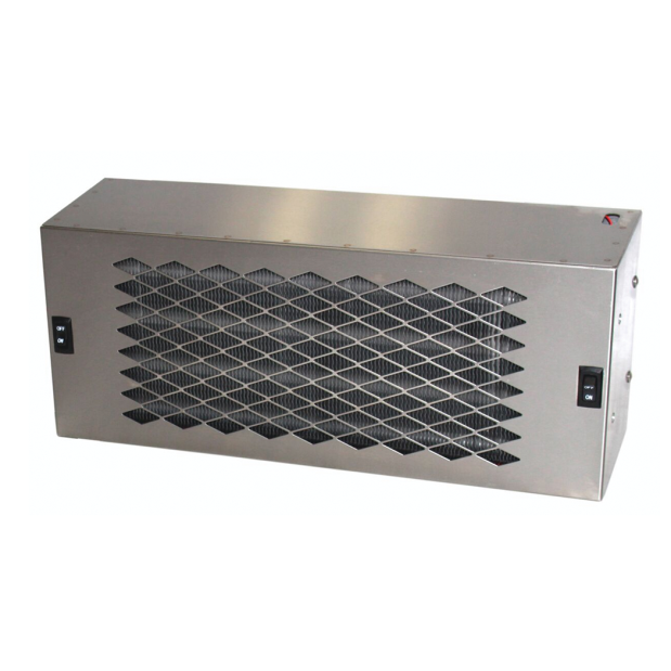 S.S. 12 V. HEATER W/ DOUBLE FAN
