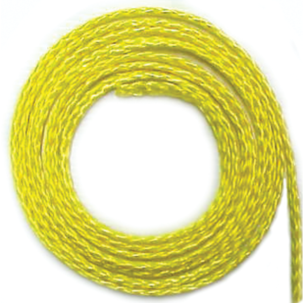Yellow Hollow Braid Polypropylene Line