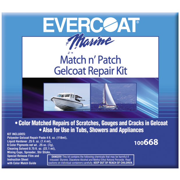 Match 'N Patch Gel Coat Repair Kit