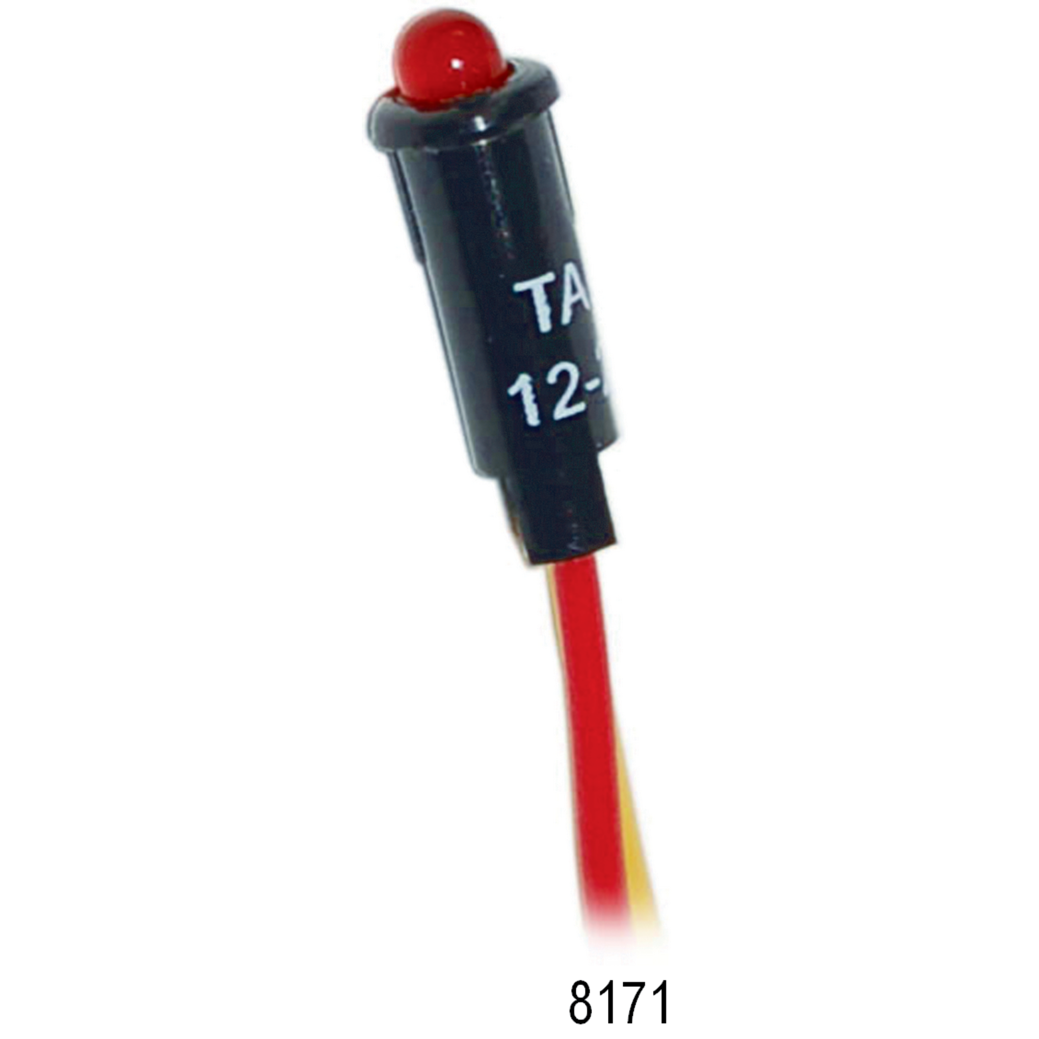 12 or 24 Volt LED Indicator Lights, Amber