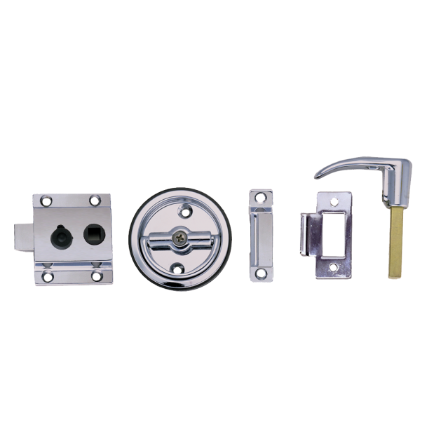 Flush Cup Rim Latch Set with Flush or Box Strike