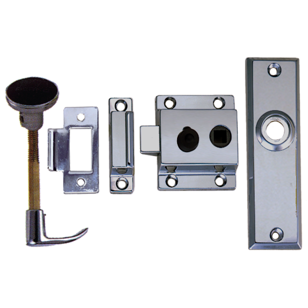 Rim Latch Set with Box or Flush Strike