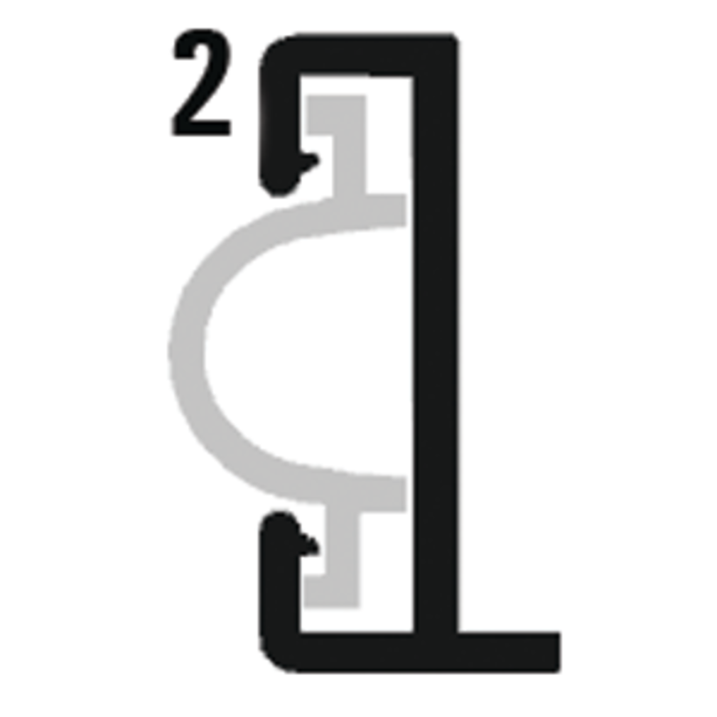 1-1/4IN X 12FT ALUMINUM RUB RAIL
