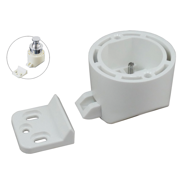 ROUND SNOW WHITE LATCH BODY ONLY