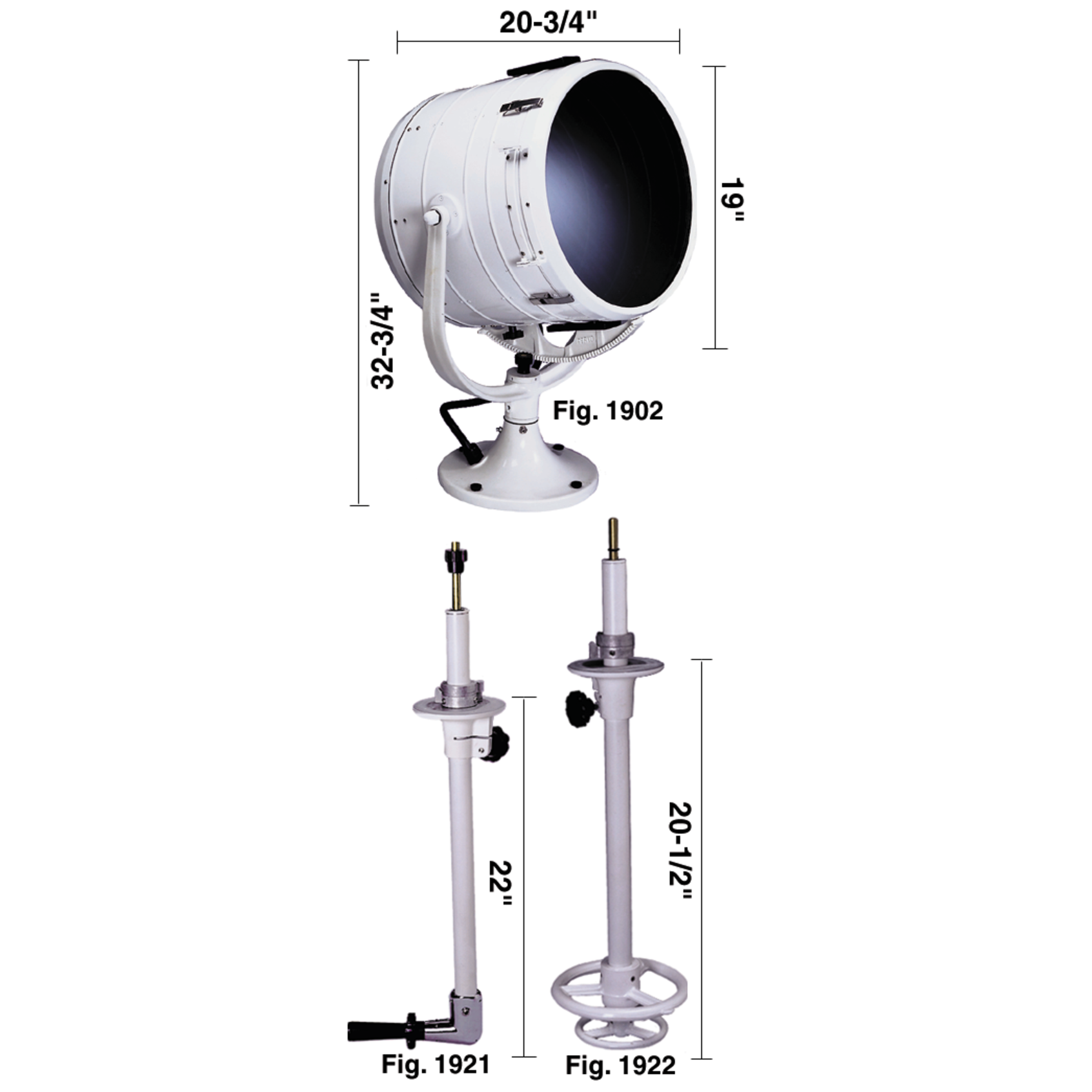 Fig. 1900 Solar-Ray® 19" High Power Searchlight