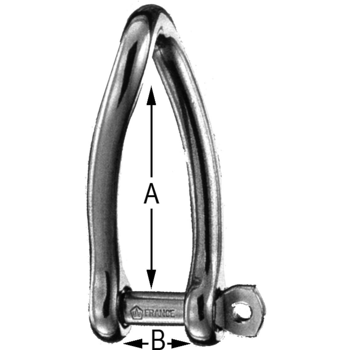 Captive Pin Long Twisted Shackles