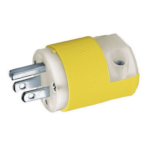 Marine 15 Amp Straight Blade Shore Power Plug &amp; Connector