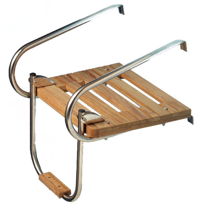 Teak Platform with Ladder 