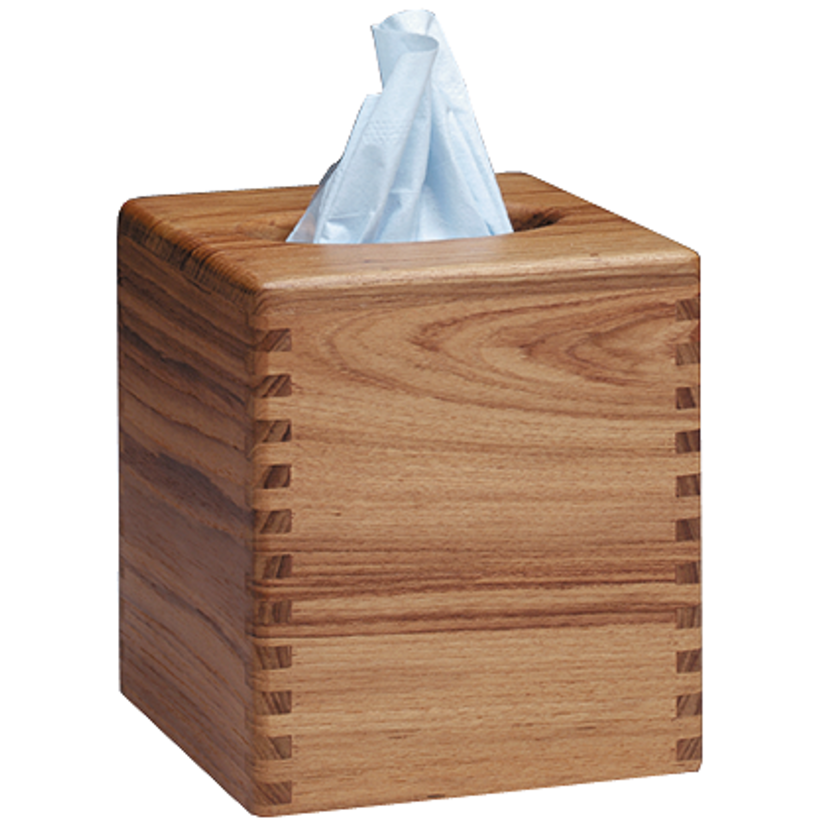Teak Tissue Box Holder