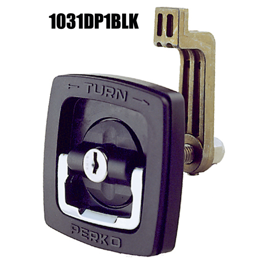 3-1/8X3-1/8IN BLK FLUSH LOCK